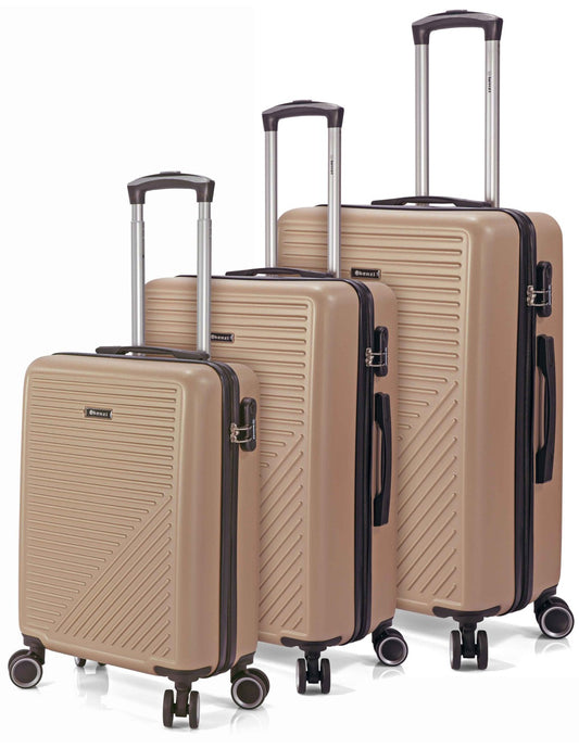 MALETA JUEGO DE 3 ABS 4 RUEDAS DOBLES