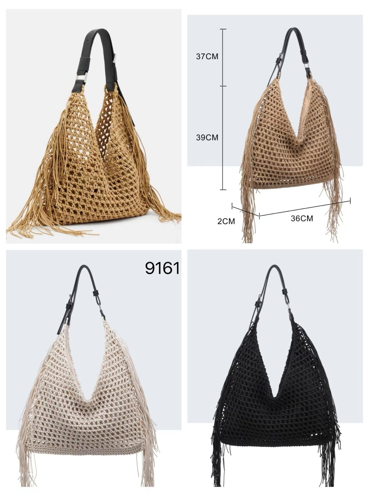 SHOPPER CALAD/FLEC ASA DE CUERO 9161