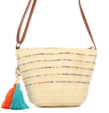 BOLSO RAFIA ASA DE CUERO CL13053