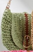 BOLSO RAFIA ASA DE CUERO HL13201