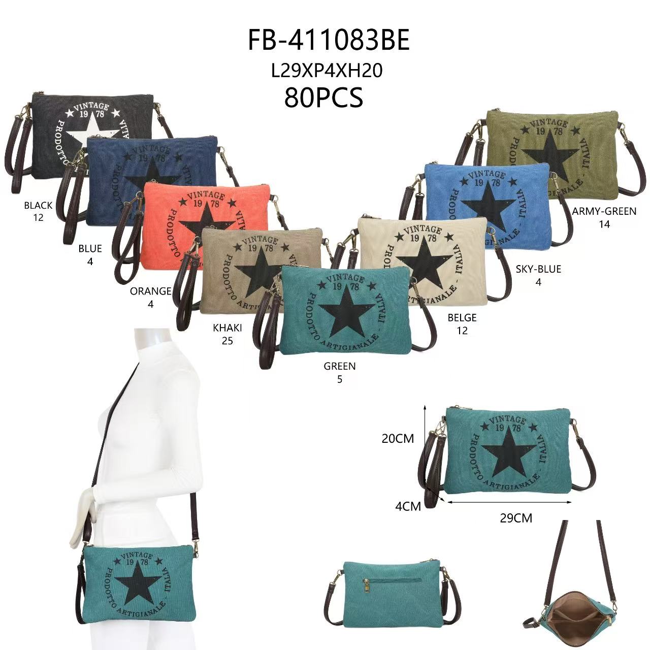 BOLSO ESTRELLA VINTAGE FB-411083