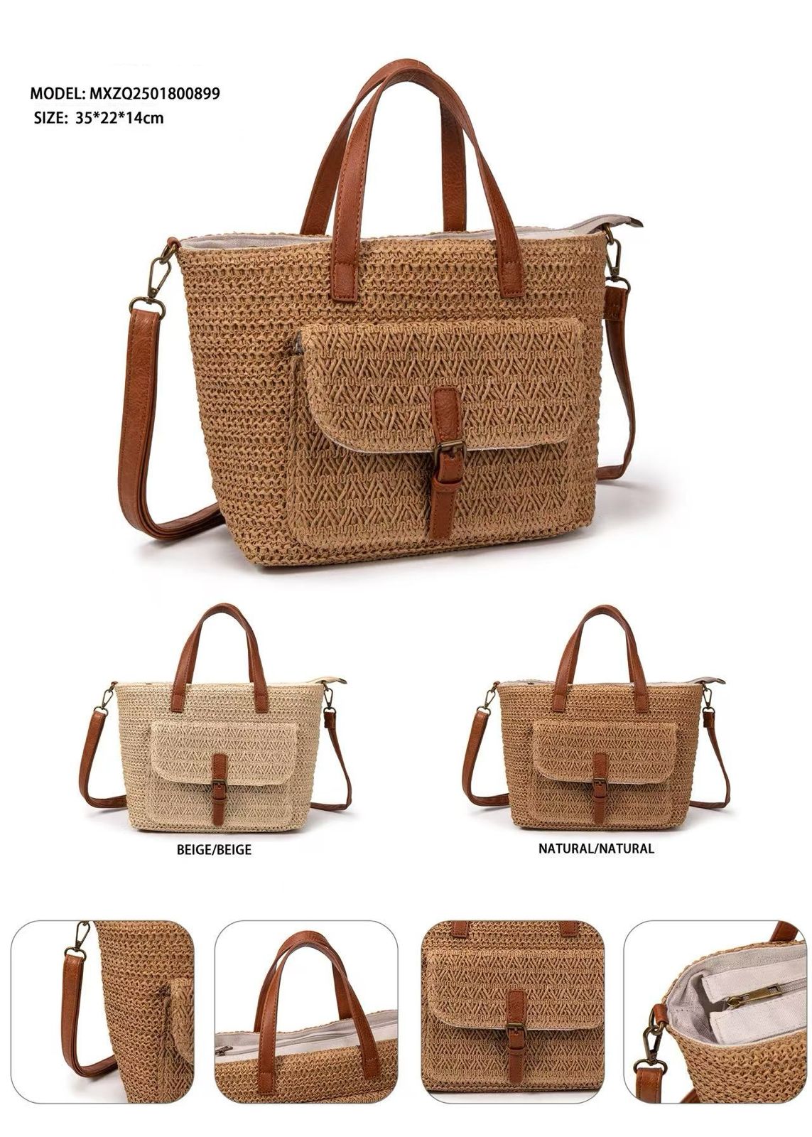 BOLSO RAFIA MXZQ2501800899