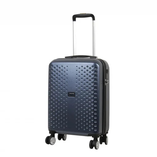MALETA DOTS POLICARBONATO 54 CM 8 RUEDAS AZUL MARINO
