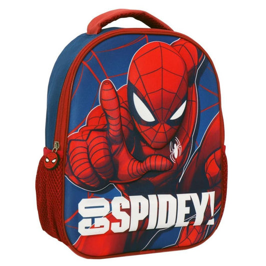MOCHILA INFANTIL PEQUEÑA 3D PORTAVASOS SPIDERMAN