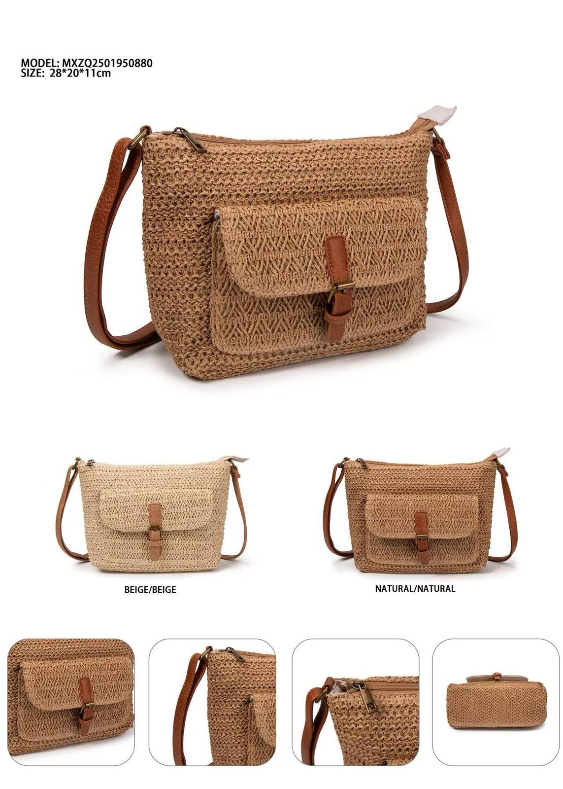 BANDOLERA RAFIA MXZQ2501950880